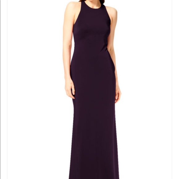 1920s style bridesmaid dresses PLUM COLOR LONG DRESS WITH – Le Obsession Boutique main image 1